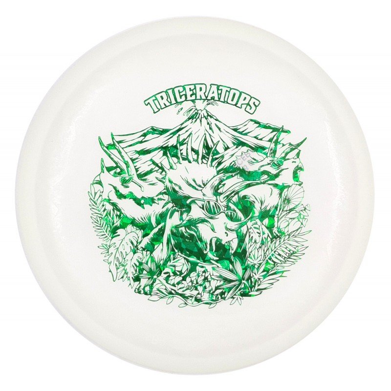 Dino Discs Egg Shell Glow Triceratops